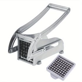 1pc French Fry Cutter; Commercial Restaurant French Fry Cutter Stainless Steel Potato Cutter Vegetable Potato Slicer With Suction Feet Cutter Pot (Style: Potato Slicer)